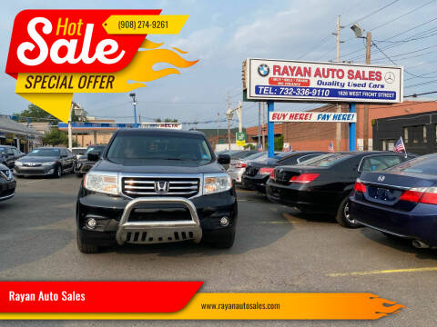 2012 Honda Pilot for sale at Rayan Auto Sales in Plainfield NJ