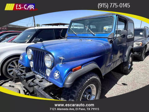 1984 Jeep CJ-7 for sale at Escar Auto in El Paso TX