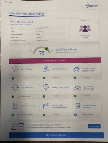 2012 Ford Edge Limited