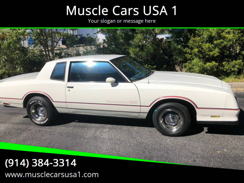 1985 Chevrolet Monte Carlo for sale at MUSCLE CARS USA1 in Murrells Inlet SC
