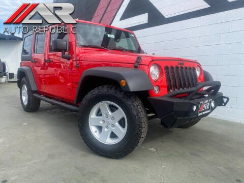 2018 Jeep Wrangler JK Unlimited for sale at Auto Republic Fullerton in Fullerton CA