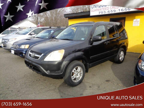 2002 Honda CR-V for sale at Unique Auto Sales in Marshall VA