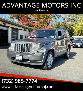 2012 Jeep Liberty for sale at ADVANTAGE MOTORS INC in Edison NJ