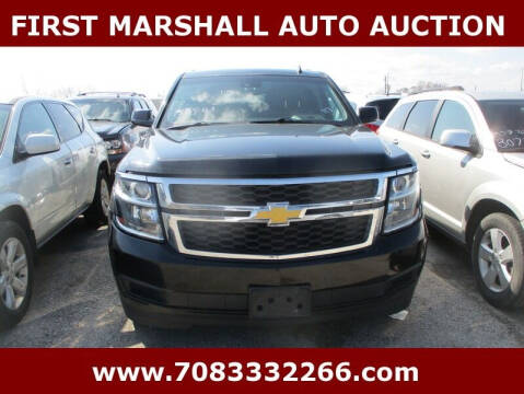 2015 Chevrolet Tahoe for sale at First Marshall Auto Auction in Harvey IL