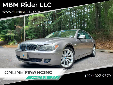 2008 BMW 7 Series for sale at MBM Rider LLC in Lilburn GA