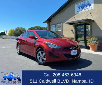 2014 Hyundai Elantra for sale at Western Mountain Bus & Auto Sales in Nampa ID