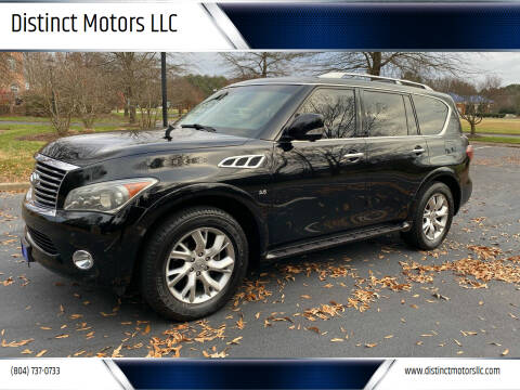 2014 Infiniti QX80 for sale at Distinct Motors LLC in Mechanicsville VA
