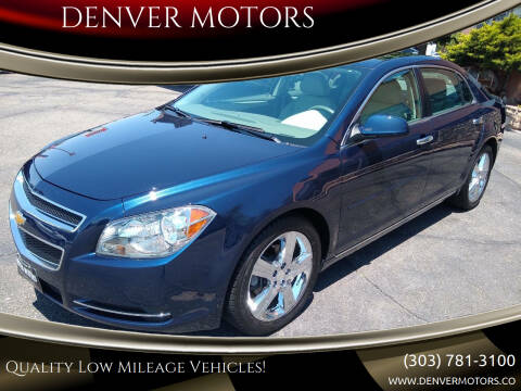 2012 Chevrolet Malibu for sale at DENVER MOTORS in Englewood CO