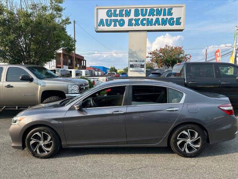 2017 Honda Accord for sale at Glen Burnie Auto Exchange in Glen Burnie MD