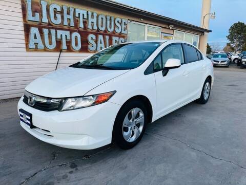 2012 Honda Civic for sale at Lighthouse Auto Sales LLC in Grand Junction CO