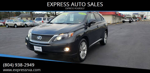 2010 Lexus RX 450h for sale at EXPRESS AUTO SALES in Midlothian VA