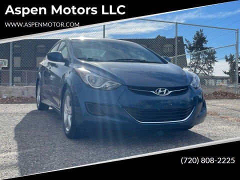 2013 Hyundai Elantra for sale at Aspen Motors LLC in Denver CO