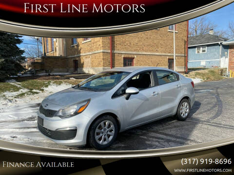 2016 Kia Rio for sale at First Line Motors in Brownsburg IN