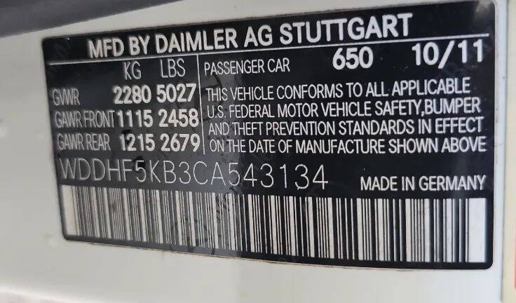 2012 Mercedes-Benz E-Class