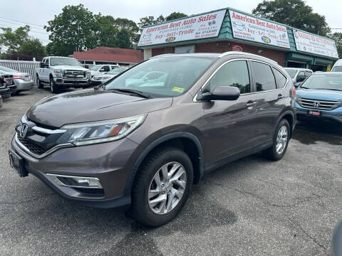 2015 Honda CR-V for sale at American Best Auto Sales in Uniondale NY