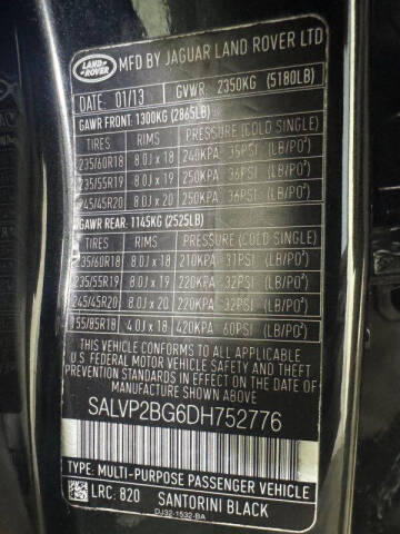 2013 Land Rover Range Rover Evoque Pure Plus