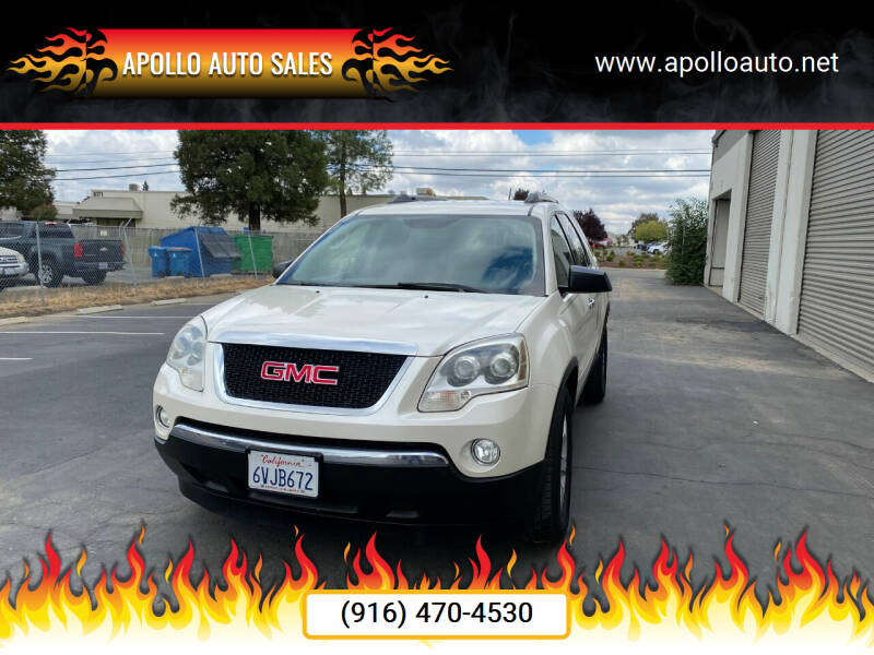 2012 GMC Acadia for sale at APOLLO AUTO SALES in Sacramento CA