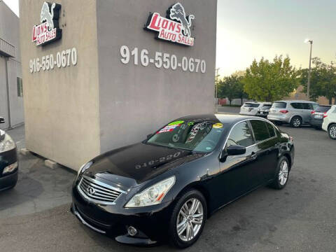 2012 Infiniti G37 Sedan for sale at LIONS AUTO SALES in Sacramento CA