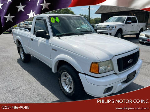 2004 Ford Ranger for sale at PHILIP'S MOTOR CO INC in Haleyville AL