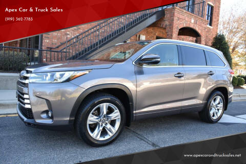 2019 Toyota Highlander for sale at Apex Car & Truck Sales in Apex NC