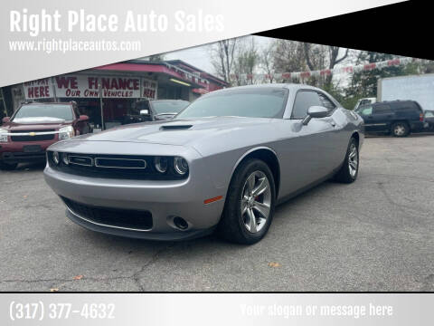 2016 Dodge Challenger for sale at Right Place Auto Sales LLC in Indianapolis IN