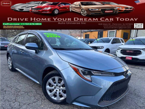 2020 Toyota Corolla for sale at Auto Universe Inc in Paterson NJ