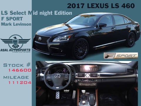 2017 Lexus LS 460 for sale at ASAL AUTOSPORTS in Corona CA