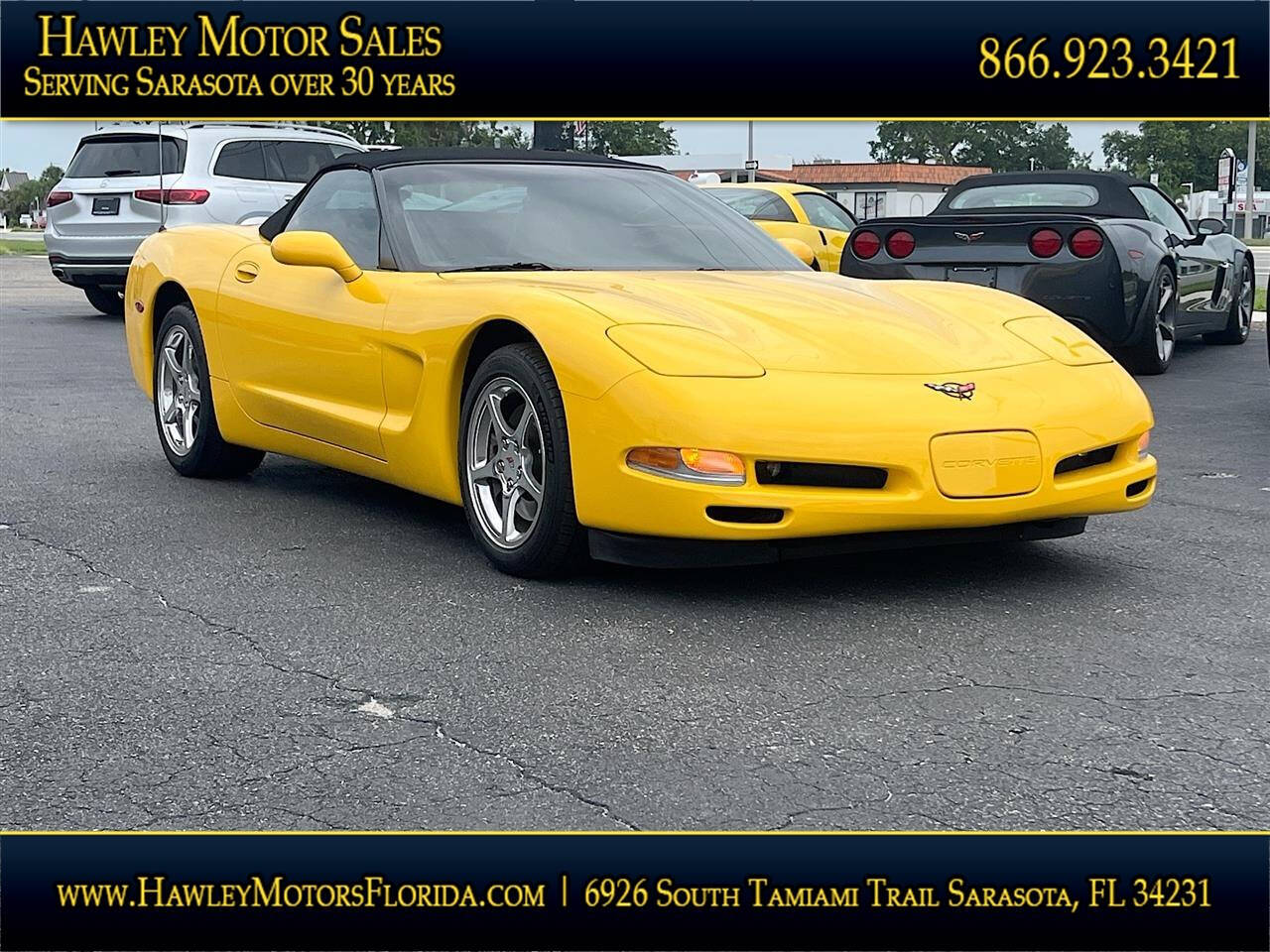 MILLENIUM YELLOW 2001 Chevrolet Corvette Base Convertible 2dr Convertible 1