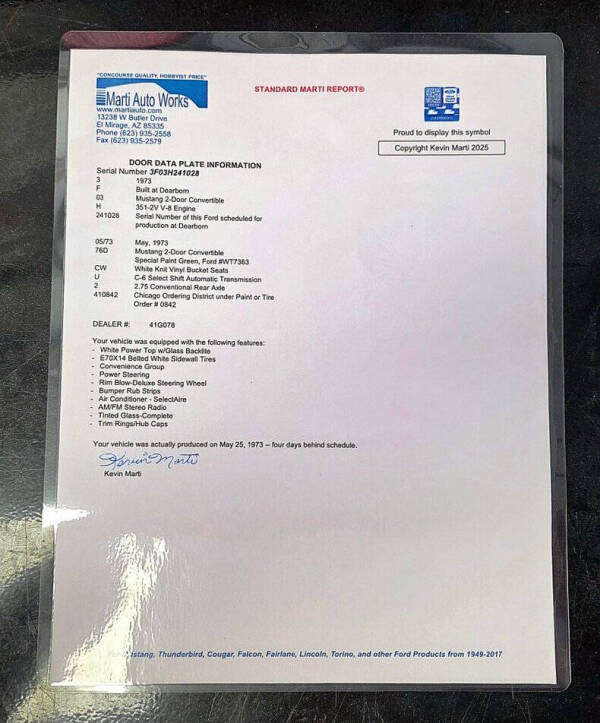 1973 Ford Mustang