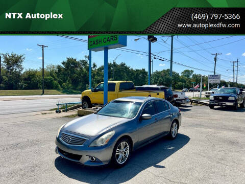 2012 Infiniti G25 Sedan for sale at NTX Autoplex in Garland TX