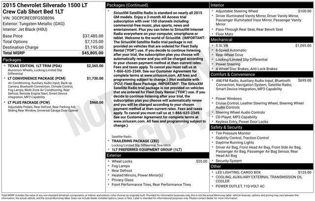 2015 Chevrolet Silverado 1500 LT