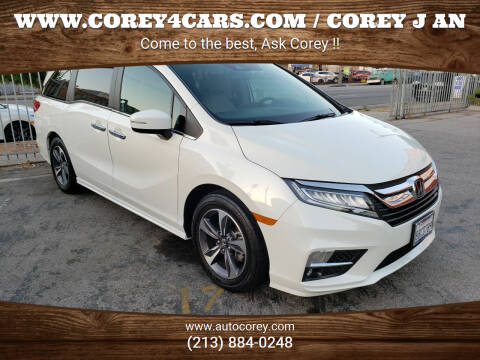 2018 Honda Odyssey for sale at WWW.COREY4CARS.COM / COREY J AN in Los Angeles CA