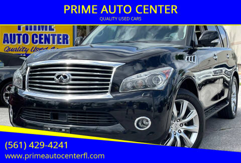 2014 Infiniti QX80 for sale at PRIME AUTO CENTER in Palm Springs FL
