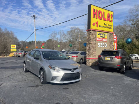 2016 Toyota Corolla for sale at NO FULL COVERAGE AUTO SALES LLC in Austell GA
