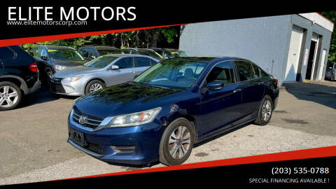 2013 Honda Accord for sale at ELITE MOTORS in West Haven CT