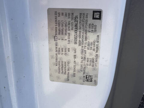 2017 GMC Savana LS 3500