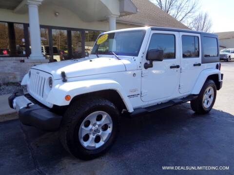 2015 Jeep Wrangler Unlimited for sale at DEALS UNLIMITED INC in Portage MI