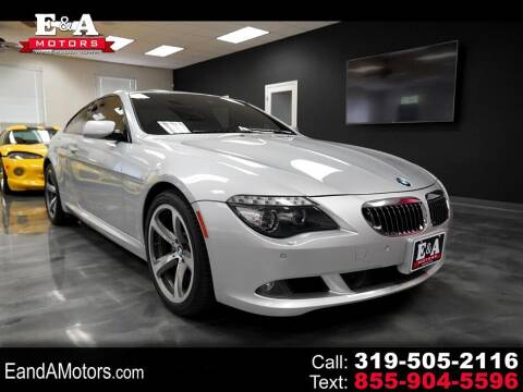 2010 BMW 6 Series for sale at E&A Motors in Waterloo IA