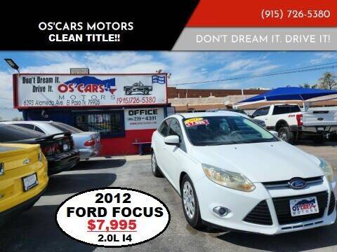 2012 Ford Focus for sale at Os'Cars Motors in El Paso TX