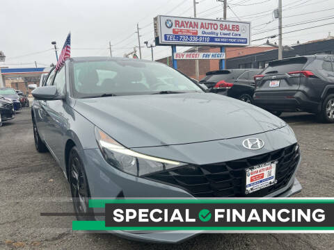 2021 Hyundai Elantra for sale at Rayan Auto Sales in Plainfield NJ