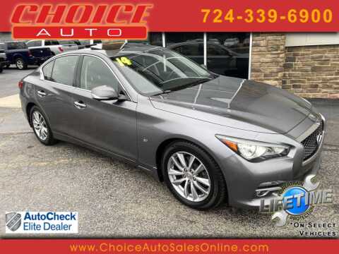 2014 Infiniti Q50 for sale at CHOICE AUTO SALES in Murrysville PA