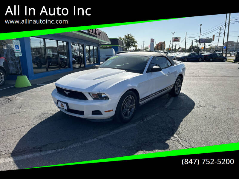 2012 Ford Mustang for sale at All In Auto Inc in Palatine IL