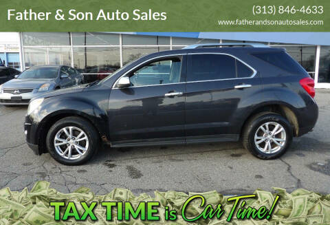 2013 Chevrolet Equinox for sale at Father & Son Auto Sales in Dearborn MI