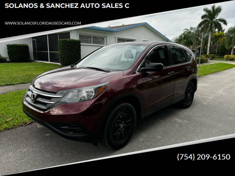 2012 Honda CR-V for sale at SOLANOS & SANCHEZ AUTO SALES C in Hollywood FL