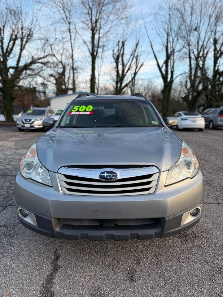 2011 Subaru Outback for sale at Joes Blvd Auto Sales in Hopewell, VA