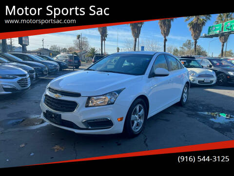 2015 Chevrolet Cruze for sale at Motor Sports Sac in Sacramento CA