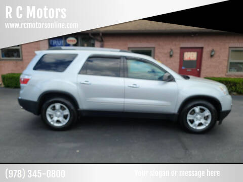 2012 GMC Acadia for sale at R C Motors in Lunenburg MA