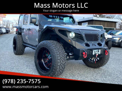 2020 Jeep Wrangler Unlimited for sale at Mass Motors LLC in Worcester MA