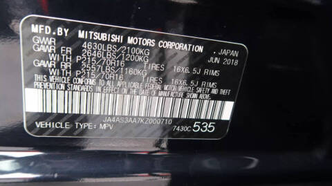 2019 Mitsubishi Eclipse Cross ES