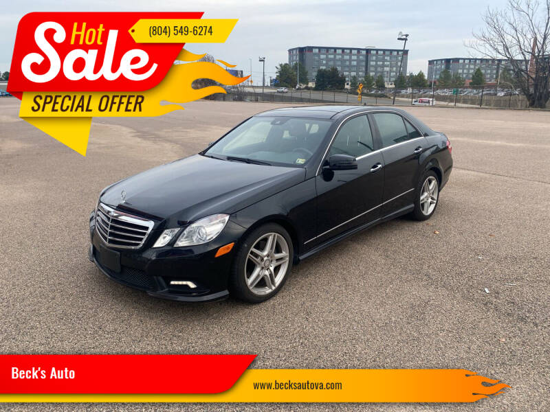 2011 Mercedes-Benz E-Class for sale at Beck's Auto in Chesterfield VA